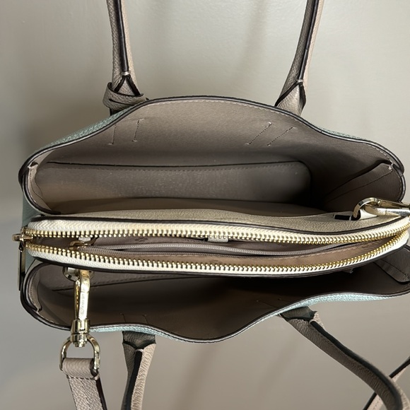 Kate Spade Blue Margaux Medium Satchel Purse w/ Crossbody Strap - Picture 8 of 9